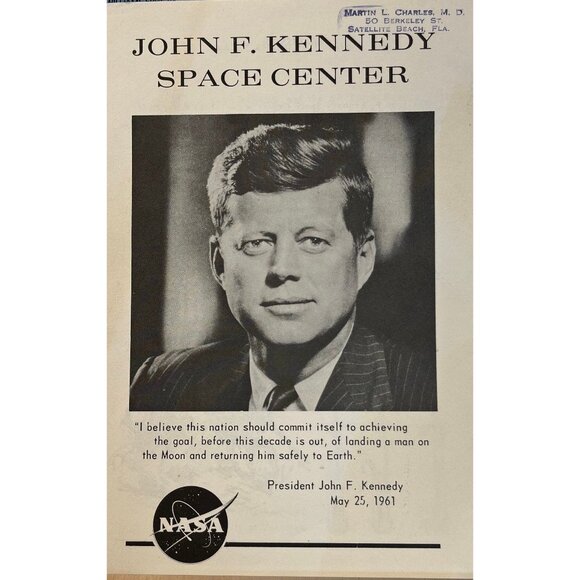 Vtg 1964 NASA John F. Kennedy Space Center Mission Pamphlet President Kennedy - Picture 2 of 3